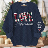 Aperturee - Love Grandmalife Kids Custom Christmas Sweatshirt